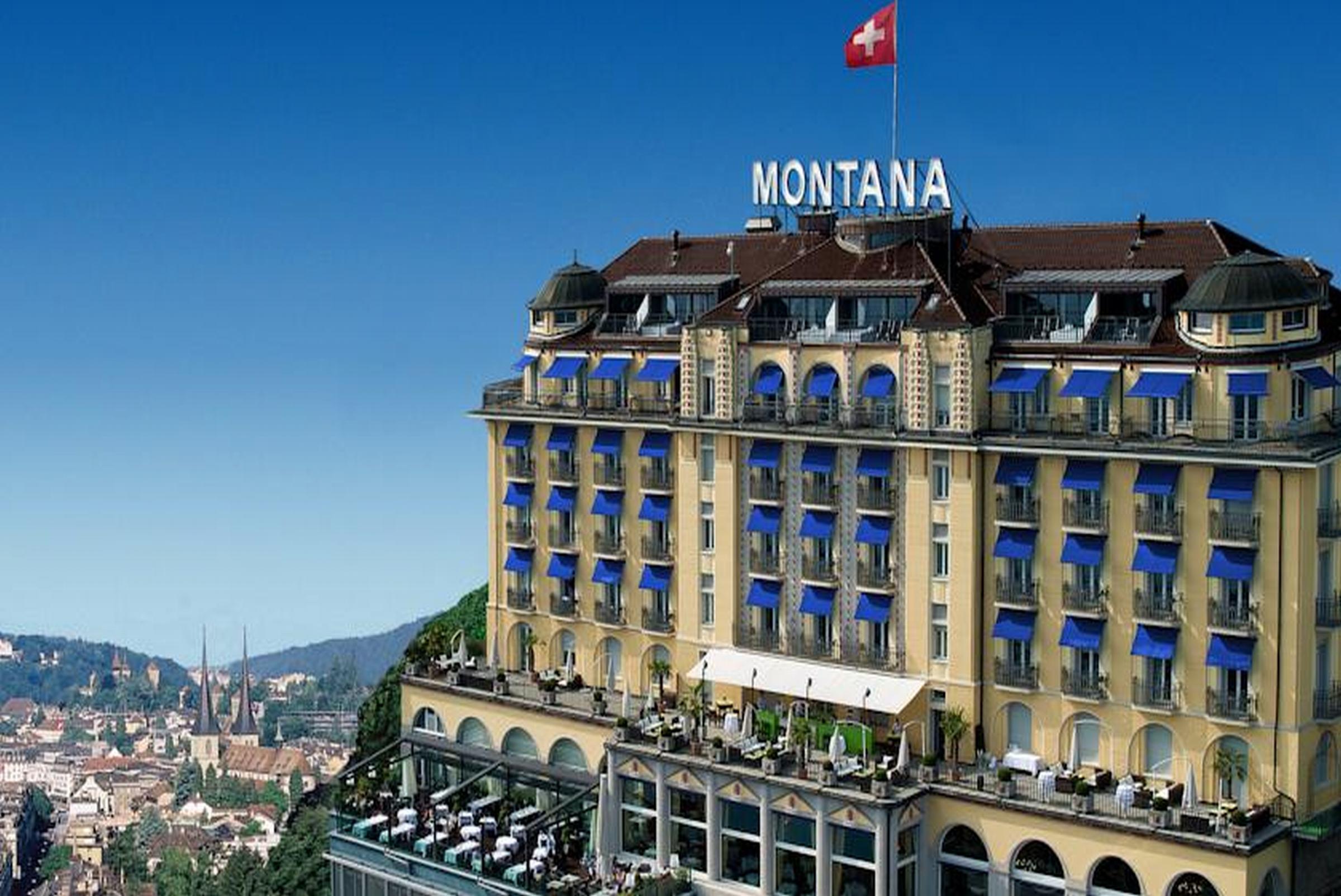 Art Deco Hotel Montana Lucerna Exterior foto
